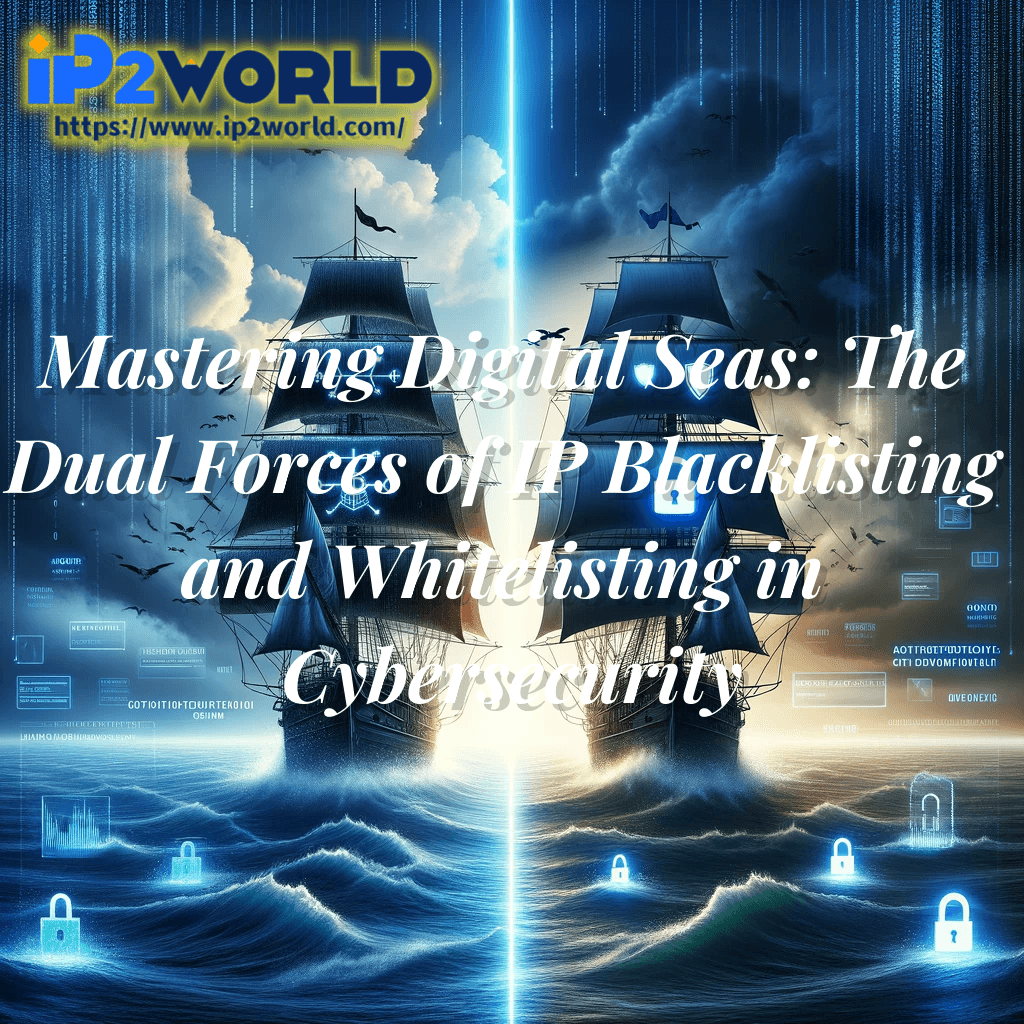 DALL·E 2024-02-05 16.59.59 - Illustrate an article cover for 'Mastering Digital Seas_ The Dual Forces of IP Blacklisting and Whitelisting in Cybersecurity'. The image should depic_副本.png