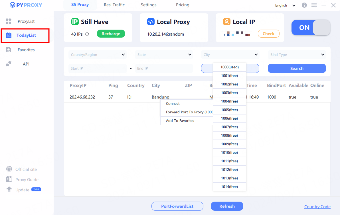 How to Use S5 Proxies on PY S5 Manager?