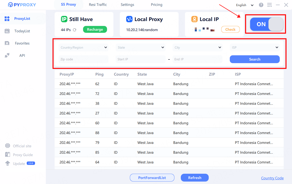 How to Use S5 Proxies on PY S5 Manager?