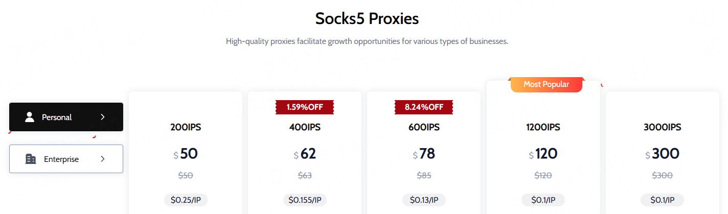 socks5 proxies